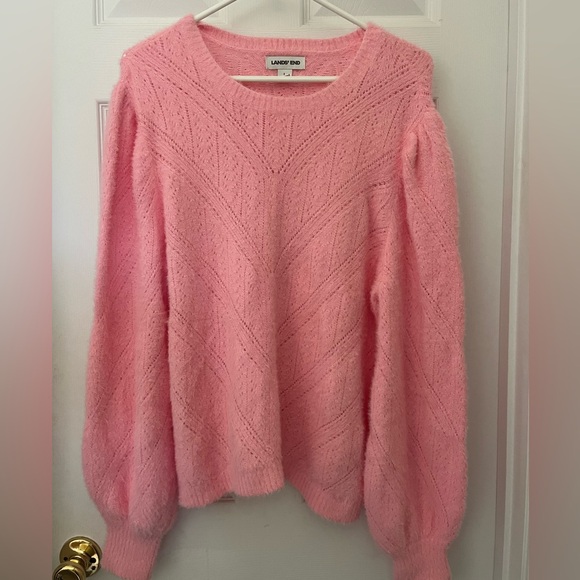 Lands' End Sweaters - Land’s End Pink Women’s pullover, so soft a size 14/16